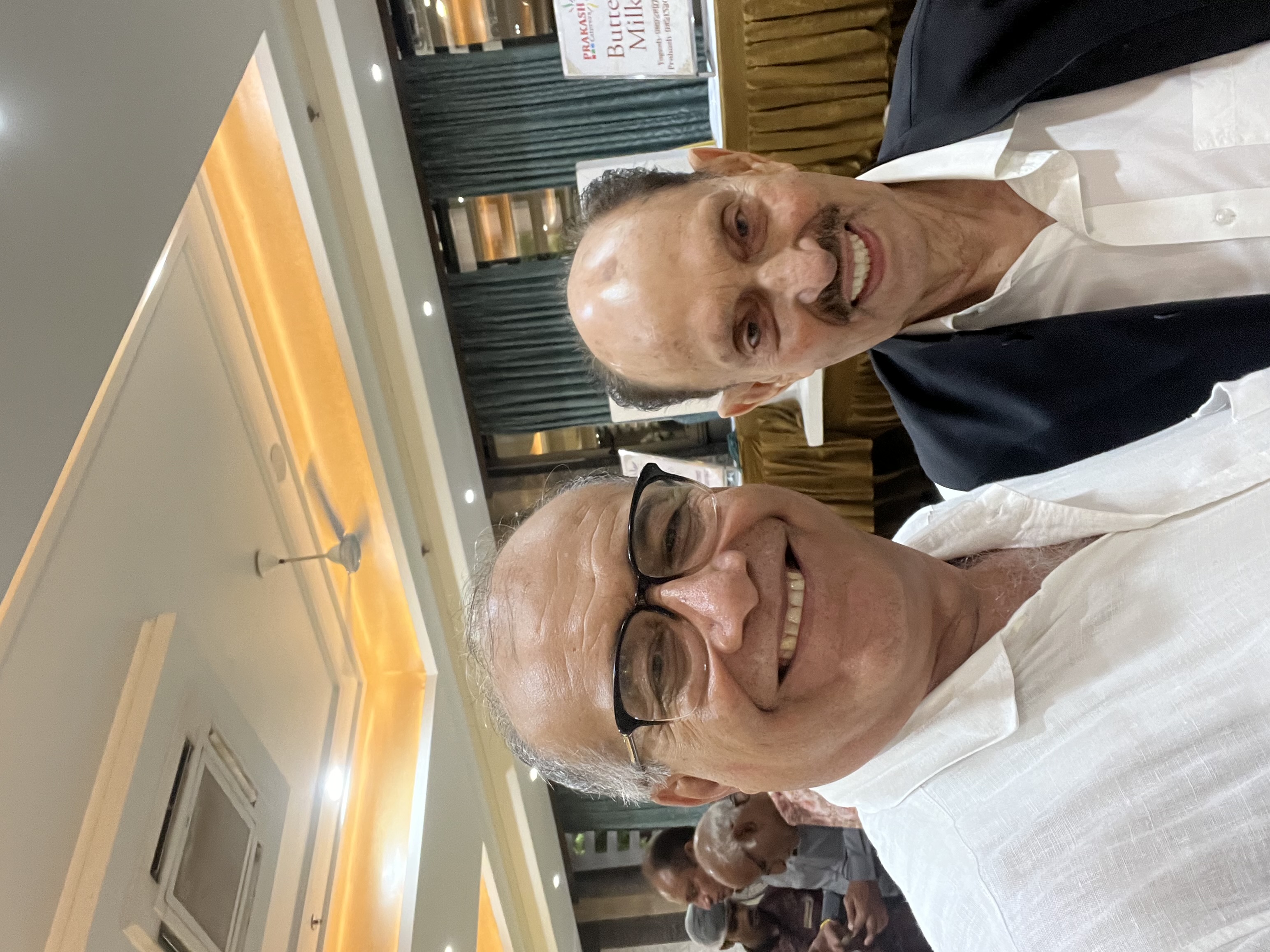 Bharat mengar  with  politics person